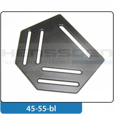 Boucle harnais | Plaque dorsale plastique - Passant pour sangle 3
