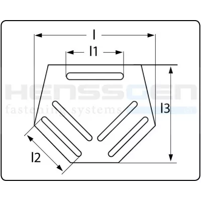 Boucle harnais | Plaque dorsale plastique - Passant pour sangle 3
