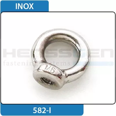 Ecron à anneau comparable DIN 582 Inox AISI 316 / A4