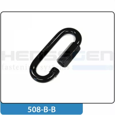 Maillon rapide 6 - noir DIN 56927-A