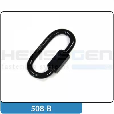 Maillon rapide 6 - noir DIN 56927-A